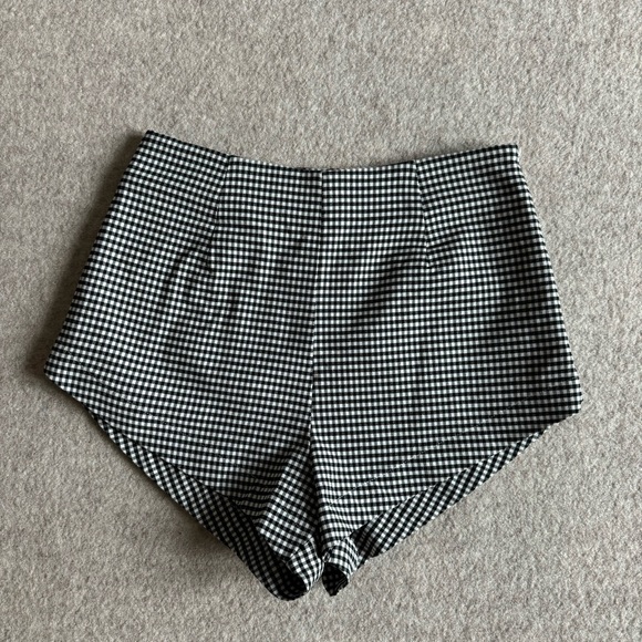 Urban Outfitters Pants - Gingham black and white micro mini shorts